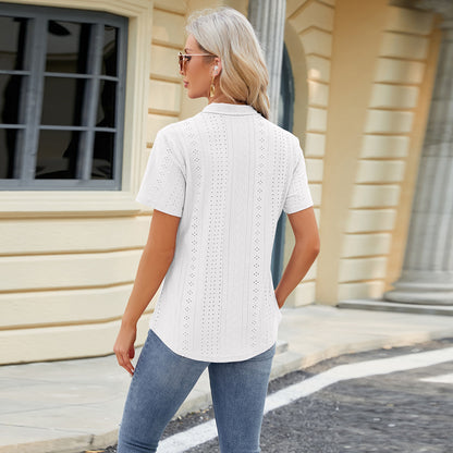 The Effortless V-Neck T-Shirt - Loose Fit Short Sleeve Summer Top