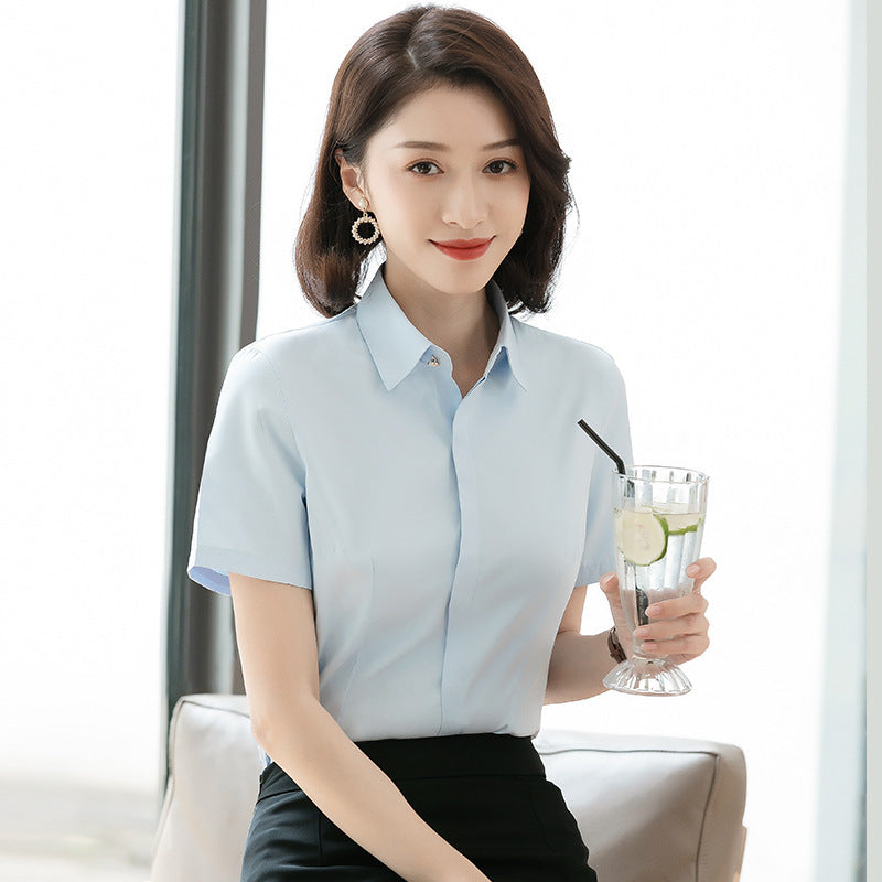 The Corporate Half-Sleeve Shirt - Professional Workwear Blouse