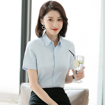 The Corporate Half-Sleeve Shirt - Professional Workwear Blouse