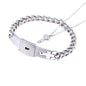 The Ultimate Connection Lock Set: Titanium Steel Love Lock Bracelet & Key Necklace for Couples/Best Friends