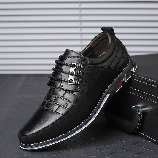 The Refined Forge Loafer: Men's Casual Microfiber Leather Shoe for Smart Style