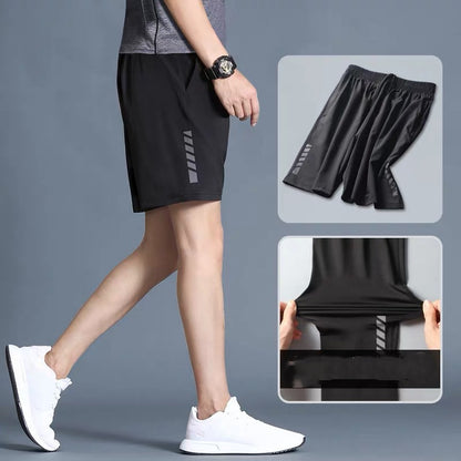 The Performance Flow Summer Shorts: Men's Loose Fit, Mid-Waist Exercise Shorts for Unrestricted Movement
