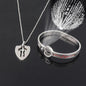 The Ultimate Connection Lock Set: Titanium Steel Love Lock Bracelet & Key Necklace for Couples/Best Friends
