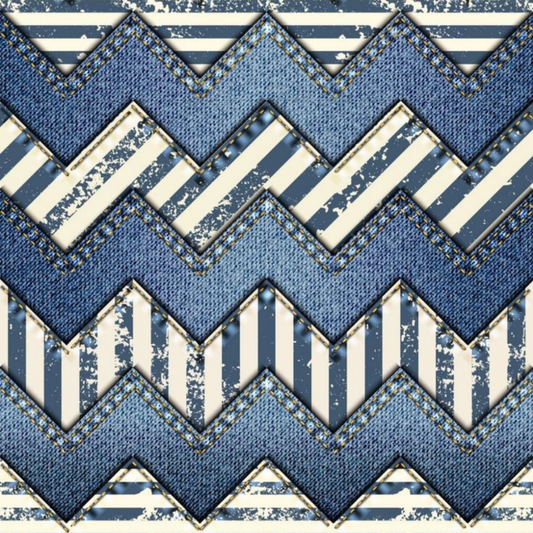 Denim Chevron