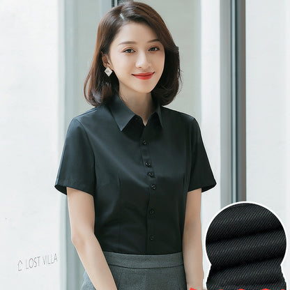 The Corporate Half-Sleeve Shirt - Professional Workwear Blouse