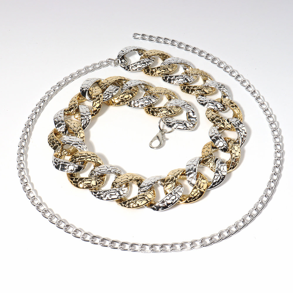 The Festival Muse Acrylic Body Chain - Electroplated Adjustable Waist Chain