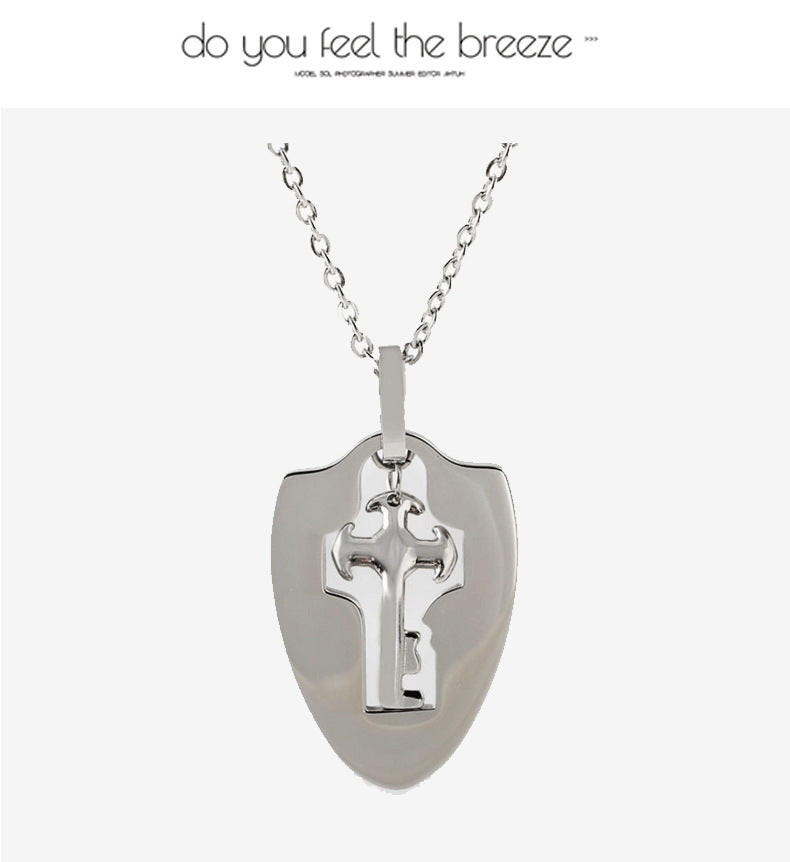 The Ultimate Connection Lock Set: Titanium Steel Love Lock Bracelet & Key Necklace for Couples/Best Friends