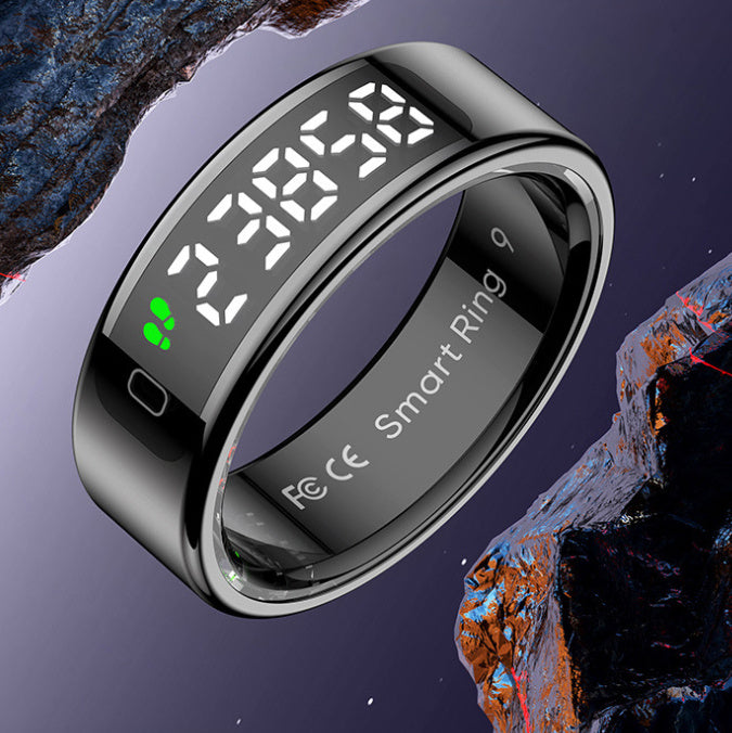The Vitality Smart Ring R11 - Health Tracker with Blood Oxygen & Heart Rate Display