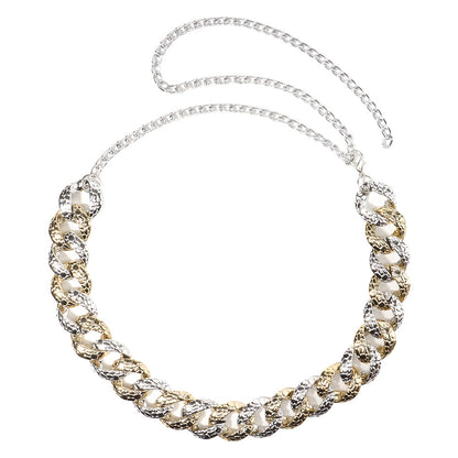 The Festival Muse Acrylic Body Chain - Electroplated Adjustable Waist Chain