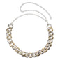 The Festival Muse Acrylic Body Chain - Electroplated Adjustable Waist Chain