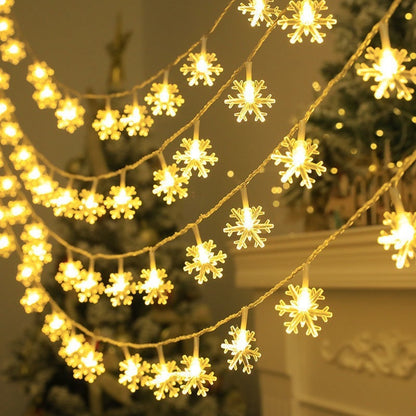 The Instant Ambiance LED Snowflake String Lights - 3 Meter Battery Operated