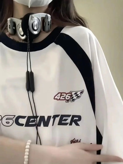 The Retro High Street T-Shirt - Loose 100% Cotton Short Sleeve Top