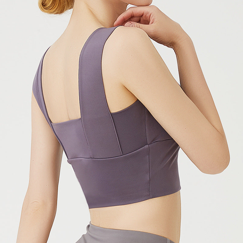 The Confidence Lift Yoga Bra: Broad Shoulder Sports Bra with Secure Gather Feature for Exercise & Shaping