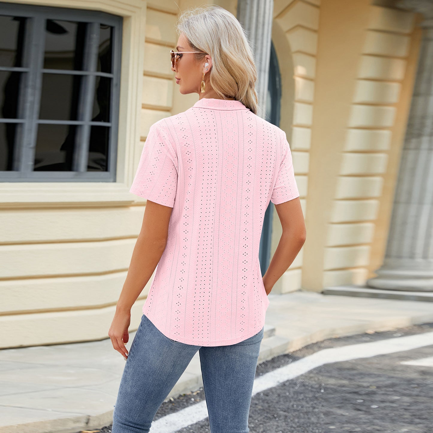 The Effortless V-Neck T-Shirt - Loose Fit Short Sleeve Summer Top