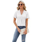 The Effortless V-Neck T-Shirt - Loose Fit Short Sleeve Summer Top