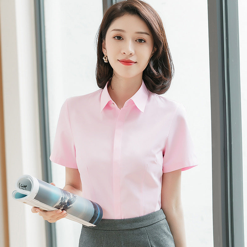 The Corporate Half-Sleeve Shirt - Professional Workwear Blouse
