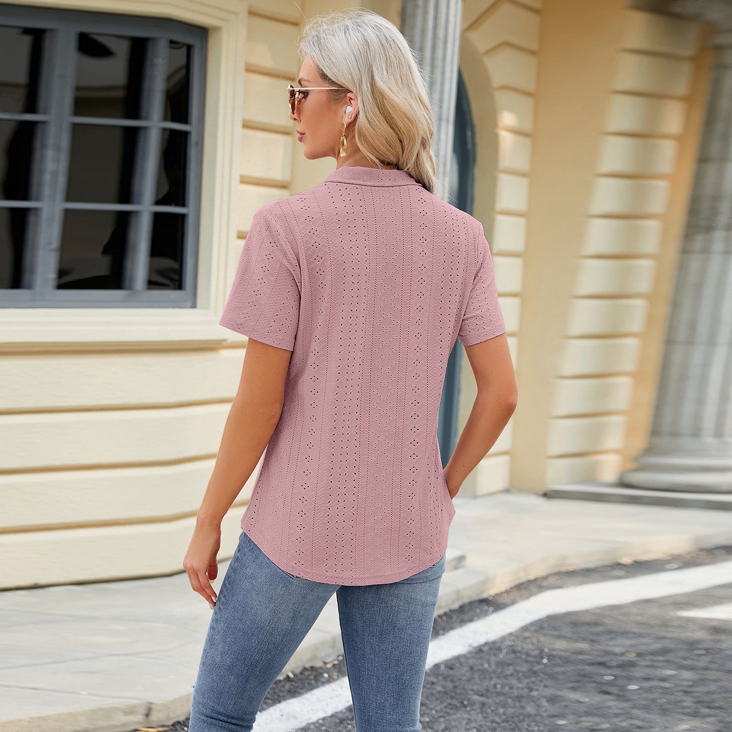 The Effortless V-Neck T-Shirt - Loose Fit Short Sleeve Summer Top