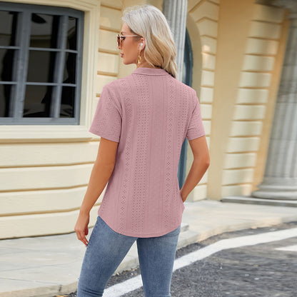 The Effortless V-Neck T-Shirt - Loose Fit Short Sleeve Summer Top