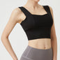 The Confidence Lift Yoga Bra: Broad Shoulder Sports Bra with Secure Gather Feature for Exercise & Shaping
