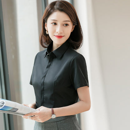 The Corporate Half-Sleeve Shirt - Professional Workwear Blouse