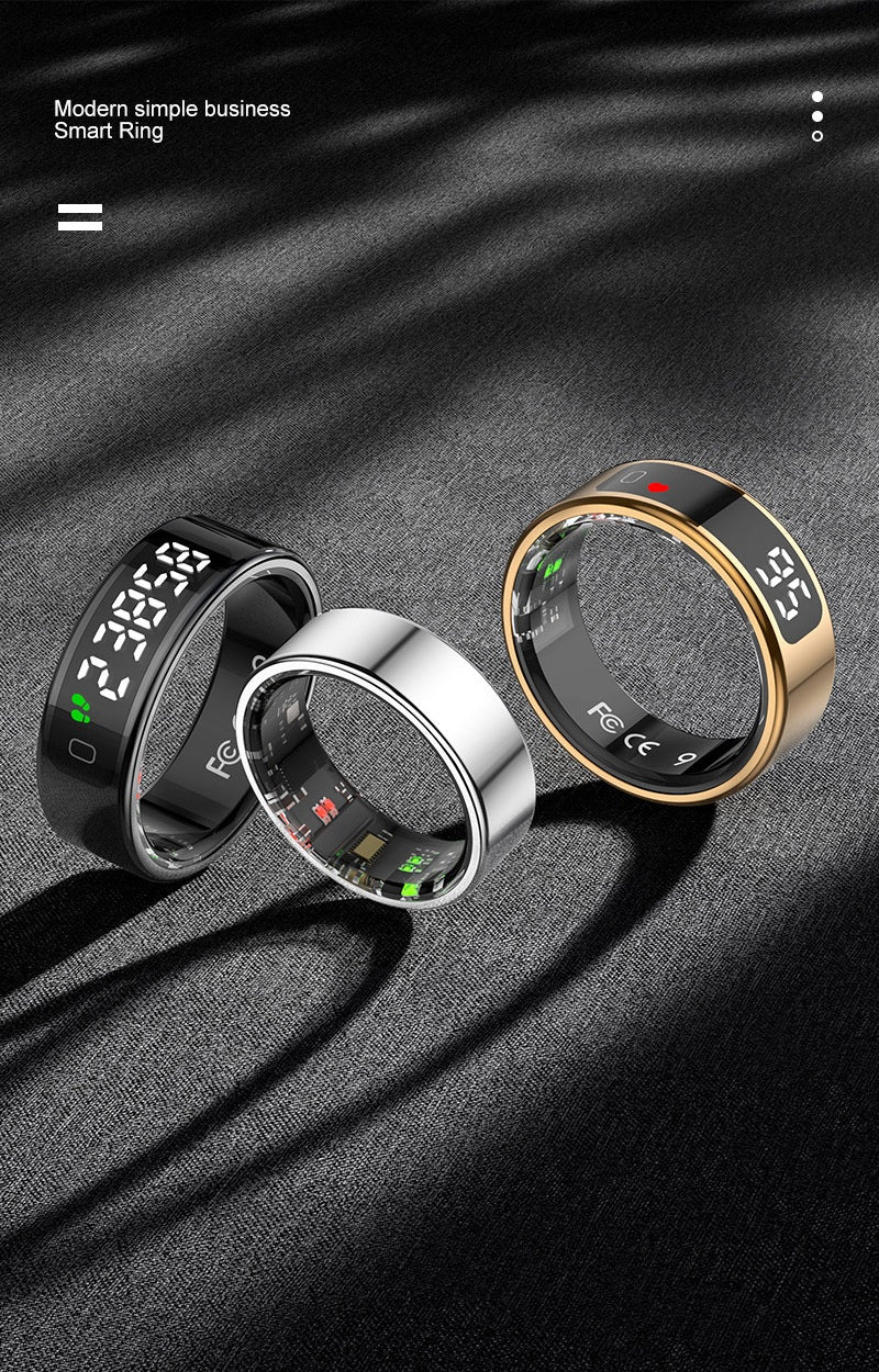 The Vitality Smart Ring R11 - Health Tracker with Blood Oxygen & Heart Rate Display