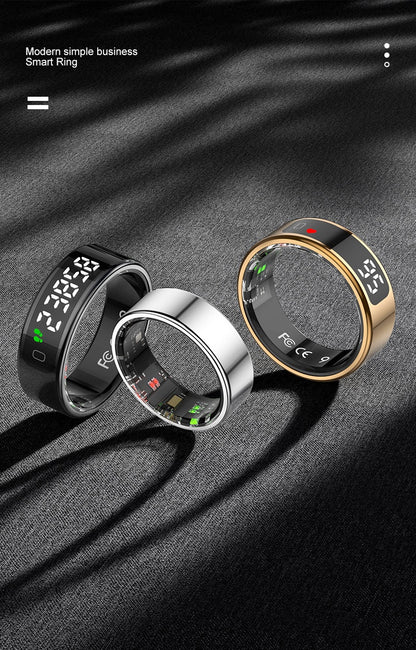 The Vitality Smart Ring R11 - Health Tracker with Blood Oxygen & Heart Rate Display