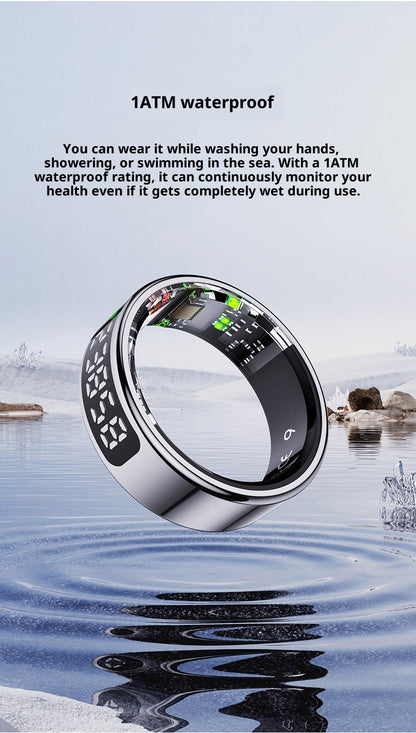 The Vitality Smart Ring R11 - Health Tracker with Blood Oxygen & Heart Rate Display